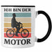 Trendation - Fahrradfahrer Geschenk Tasse mit Spruch Rennrad Mountainbike Geschenkidee Radfahrer Lustig Schwarz Trendation
