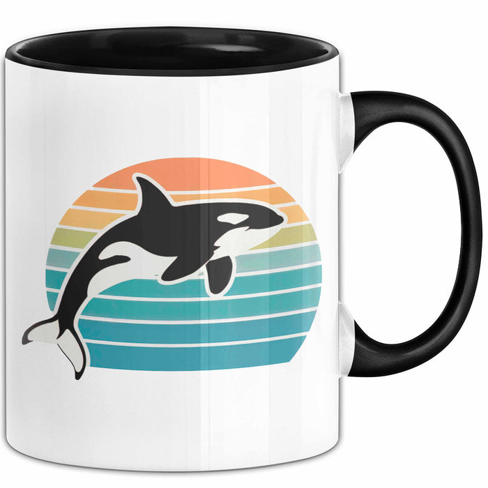 Wal Tier Tasse Geschenk Lustige Geschenkidee Spruch Schwarz Trendation