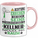 Kellner Geschenk Tasse Lustiger Spruch Erheben Sie Sich Der Kellner Betritt den Raum Rosa Trendation