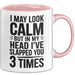 Sarkasmus Tasse Geschenk Slapped You 3 Times In My Head Geschenkidee Lustig Rosa Trendation