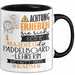 Paddelboard-Lehrerin Tasse Geschenk Lustiger Spruch Bitte Erheben Sie Sich Seine Majestät Die Paddelboard-Lehrerin Betritt Den Raum Schwarz Trendation