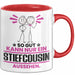 Stiefcousin Geschenk Tasse So Gut Kann Nur Ein Stiefcousin Aussehen Geschenkidee Kaffee-Becher Rot Trendation