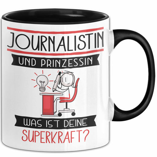Journalistin Und Prinzessin Tasse Geschenk Für Eine Journalistin Geburtstag Was Ist Deine Superkraft Trendation