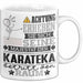 Karateka Geschenk Tasse Lustiger Spruch Erheben Sie Sich Der Karateka Betritt den Raum Weiß Trendation