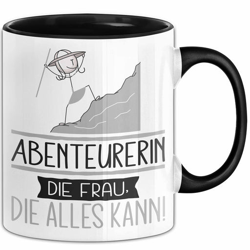 Abenteurerin Geschenk Tasse Becher Die Frau Die Allen Kann Geschenkidee für eine Abenteurerin Lustig Trendation