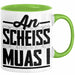 Bayern Tasse Geschenk Witz Bayer Boarisch Witz Spruch Kaffee-Tasse Geschenkidee Grün Trendation