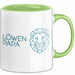 Löwenpapa Tasse Geschenk Lustige Geschenkidee Spruch Löwen Papa Grün Trendation