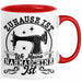 Nähen Geschenk Tasse Geschenkidee Frauen Zuhause Ist Wo Meine Nähmaschine Steht Rot Trendation