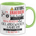Geländewagenfahrerin Tasse Geschenk Lustiger Spruch Bitte Erheben Sie Sich Seine Majestät Die Geländewagenfahrerin Betritt Den Raum Grün Trendation