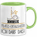 Geschenk für Pilates-Enthusiastin Tasse Lustige Geschenkidee Geburtstag Ich Bin Pilates-Enthusiastin Ich Darf Das Grün Trendation