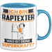 Raptexter Tasse Geschenk für Raptexter Geburtstag Lustiger Spruch Kaffee-Becher Was Ist Deine Superkraft Blau Trendation