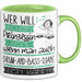 Drum-and-Bass-DJane Tasse Geschenk Spruch Wer Will Schon Prinzessin Sein Wenn Man Auch Drum-and-Bass-DJane Sein Kann Grün Trendation