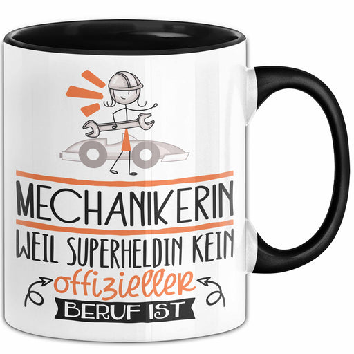 Mechanikerin Geschenk Tasse Lustiger Spruch Mechanikerin Weil Superheldin Kein Offizieller Beruf Ist Geschenkidee Trendation