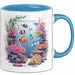 Aquarium Enthusiast Tasse Geschenkidee für Fischhalter Blau Trendation