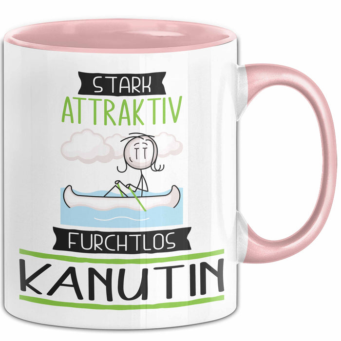 Kanutin Tasse Geschenk Becher Stark Attraktiv Furchtlos Kanutin Lustige Geschenkidee Rosa Trendation