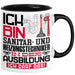 Sanitär- und Heizungstechniker Ausbildung Tasse Geschenk Ich Bin Sanitär- und Heizungstechniker In Der Ausbildung Ich Darf Das Geschenkidee Spruch Schwarz Trendation