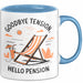 Ruhestand Tasse Geschenk Lustige Geschenkidee Spruch Für Entspanntes Leben Liebhaber Blau Trendation