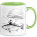 Angelliebhaber Fischer Tasse Geschenk Lustige Geschenkidee Spruch Grün Trendation