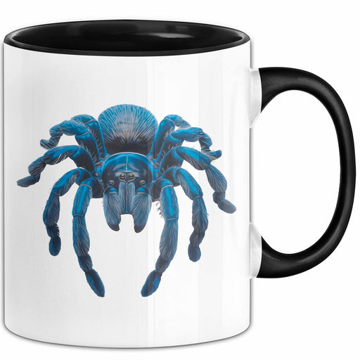 Spinne Vogelspinne Tier Tasse Geschenk Lustige Geschenkidee Spruch Schwarz Trendation