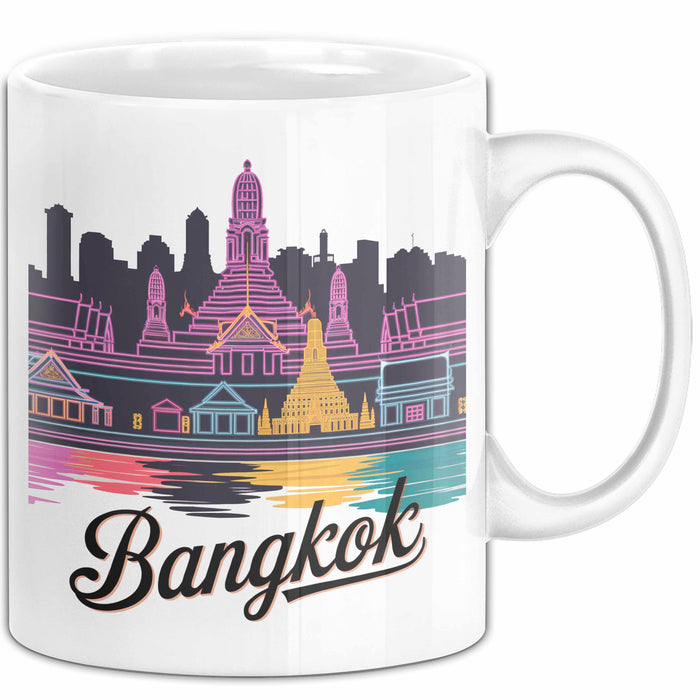 Bangkok Thailand Tasse Geschenk Lustige Geschenkidee Spruch Weiß Trendation