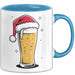 Bier Weihnachtsfeier Tasse Geschenk Lustige Geschenkidee Spruch Blau Trendation