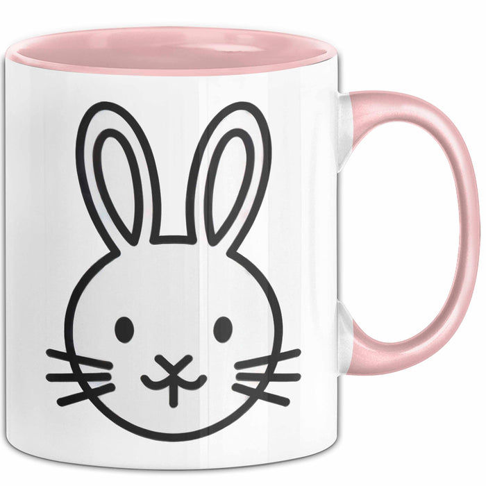 Kaninchen Hase Tierliebhaber Tasse Geschenk Lustige Geschenkidee Spruch Rosa Trendation