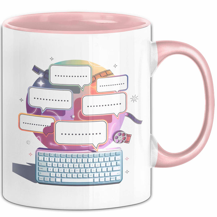 Drehbuchautor Tasse Geschenk Lustige Geschenkidee Spruch Für Geschichten Kreative Rosa Trendation