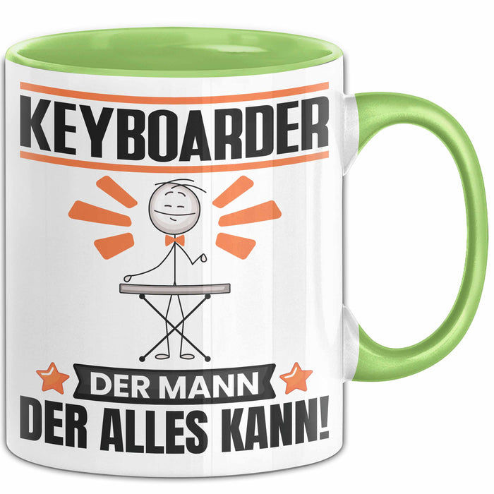 Keyboarder Tasse Geschenk für Keyboarder Der Mann Der Alles Kann Geschenkidee zum Geburtstag Grün Trendation