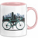 Fahrradpendler Tasse Geschenkidee für Zur Arbeit Radfahrer Rosa Trendation