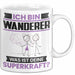 Wanderer Tasse Geschenk für Wanderer Geburtstag Lustiger Spruch Kaffee-Becher Was Ist Deine Superkraft Weiß Trendation