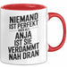 Anja Tasse Geschenk Niemand Ist Perfekt Anja Verdammt Nah Dran Geschenkidee Rot Trendation