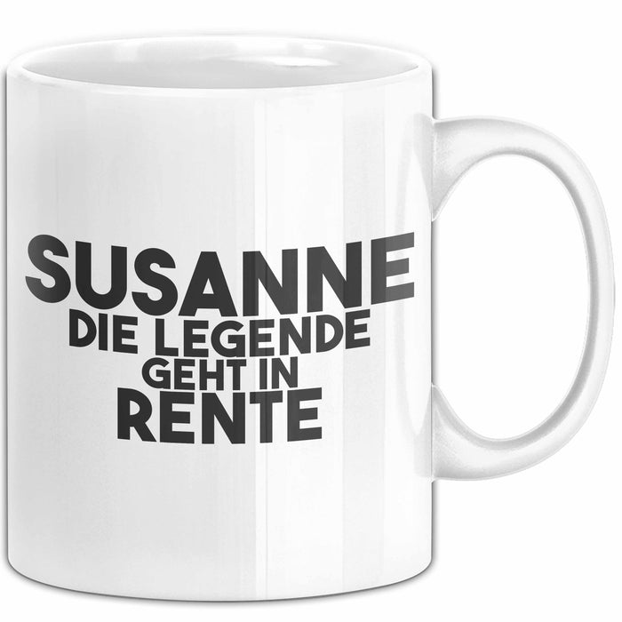 Susanne Tasse Susanne – Die Legende Geht In Rente Geschenk