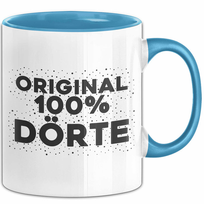 Doerte Tasse Original 100% Doerte Geschenk Blau Trendation