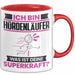 Hürdenläufer Tasse Geschenk für Hürdenläufer Geburtstag Lustiger Spruch Kaffee-Becher Was Ist Deine Superkraft Rot Trendation