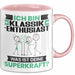 Klassik-Enthusiast Tasse Geschenk für Klassik-Enthusiast Geburtstag Lustiger Spruch Kaffee-Becher Was Ist Deine Superkraft Rosa Trendation