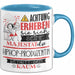 Hiphop-Produzentin Tasse Geschenk Lustiger Spruch Bitte Erheben Sie Sich Seine Majestät Die Hiphop-Produzentin Betritt Den Raum Blau Trendation