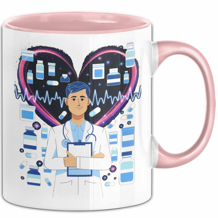 Arzt Tasse Geschenk Lustige Geschenkidee Spruch Für Medizinische Fachkräfte Rosa Trendation