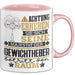Gewichtheber Geschenk Tasse Lustiger Spruch Erheben Sie Sich Der Gewichtheber Betritt den Raum Rosa Trendation
