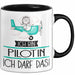 Geschenk für Pilotin Tasse Lustige Geschenkidee Geburtstag Ich Bin Pilotin Ich Darf Das Trendation