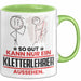Kletterlehrer Geschenk Tasse So Gut Kann Nur Ein Kletterlehrer Aussehen Geschenkidee Kaffee-Becher Grün Trendation
