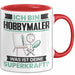 Hobbymaler Tasse Geschenk für Hobbymaler Geburtstag Lustiger Spruch Kaffee-Becher Was Ist Deine Superkraft Rot Trendation