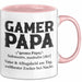 Spieler Papa Tasse Geschenk Lustige Geschenkidee Spruch Gamer Papa Rosa Trendation