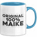 Maike Tasse Original 100% Maike Geschenk Blau Trendation