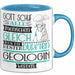 Geologin Geschenk Becher Tasse Gott Schuf Alle Menschen Gleich Nur Die Besten Durfeten Geologin Werden Geschenkidee Lustig Blau Trendation