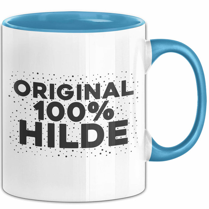 Hilde Tasse Original 100% Hilde Geschenk Blau Trendation