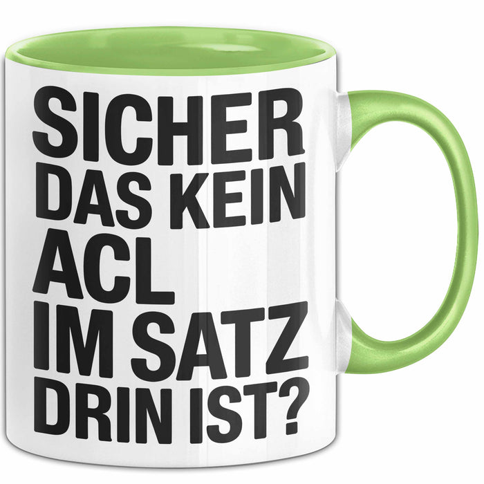 Lateinlehrer Unterricht Tasse Geschenk Lustige Geschenkidee Spruch Sicher Das Kein Aci Im Satz Drin Ist Grün Trendation