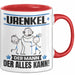 Urenkel Tasse Geschenk für Urenkel Der Mann Der Alles Kann Geschenkidee zum Geburtstag Rot Trendation