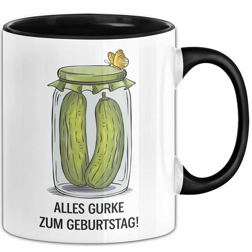 Geburtstagsfeier Essiggurken Tasse Geschenk Lustige Geschenkidee Spruch Alles Gurke Zum Geburtstag Trendation