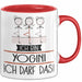 Geschenk für Yogini Tasse Lustige Geschenkidee Geburtstag Ich Bin Yogini Ich Darf Das Rot Trendation