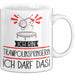 Geschenk für Trampolinspringerin Tasse Lustige Geschenkidee Geburtstag Ich Bin Trampolinspringerin Ich Darf Das Weiß Trendation
